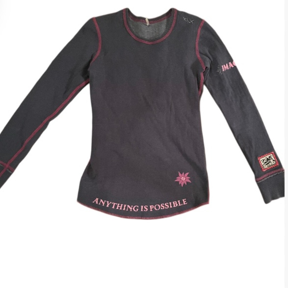 Alp N Rock Anything Is Possible LS Fleece Lined Shirt Ladies XS
